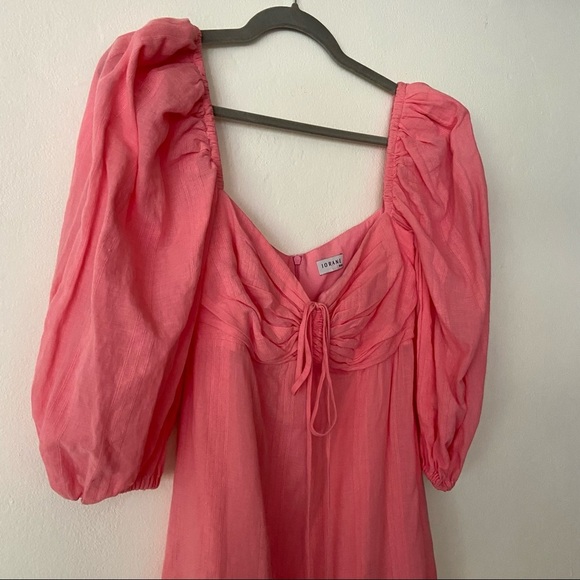 Iorane Pink Puff Sleeve Maxi Dress - Picture 6 of 8